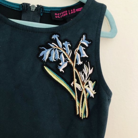 Design Lab Lord & Taylor Skater Dress Deep Green 7 - Picture 8 of 10